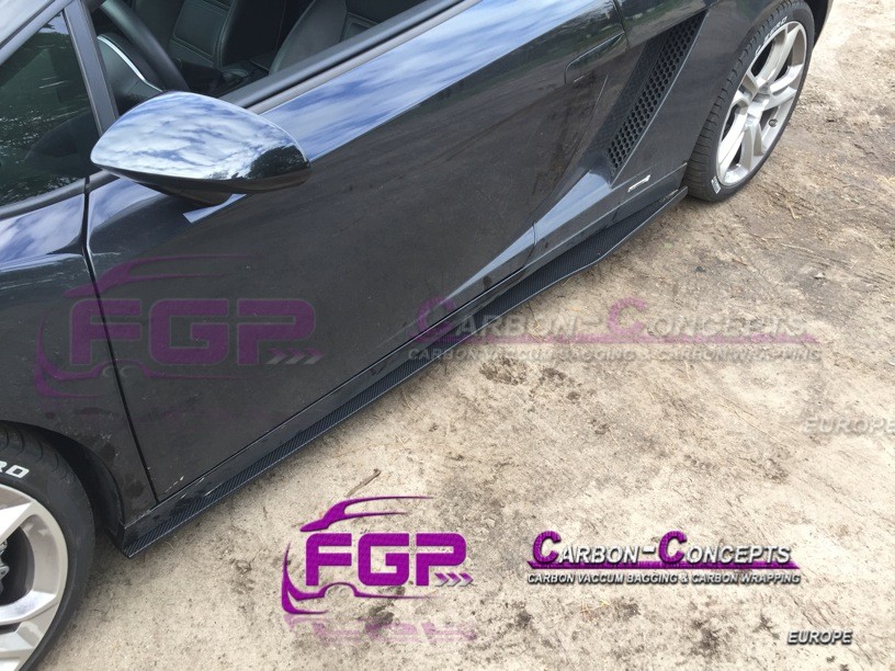 2x Superleggera Rocker panel side skirts for Lamborghini Gallardo also LP560 & LP570