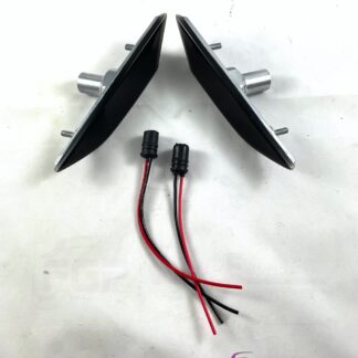 SET Black ( tinted - smoked ) front turn signal lights L + R for Lamborghini Gallardo