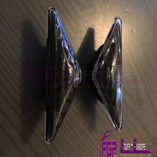 SET Clear BLACK front Turn Signal lights for Lamborghini Murcielago 2002-2012 also LP640 & LP670 410953081A / With cable