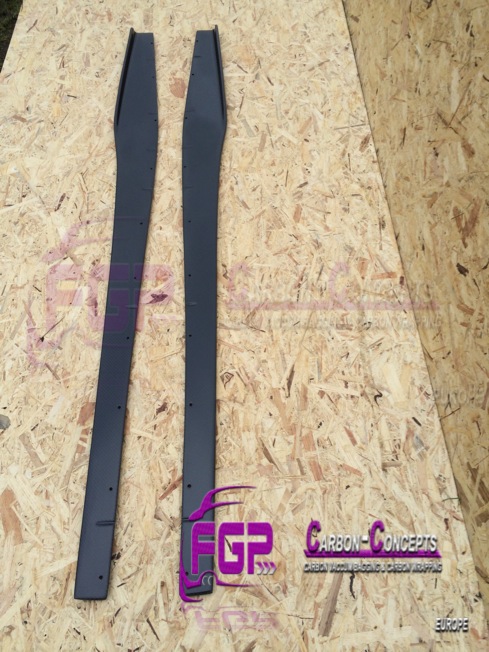 2x Real carbon Superleggera Rocker panel side skirts for Lamborghini Gallardo also LP560 & LP570