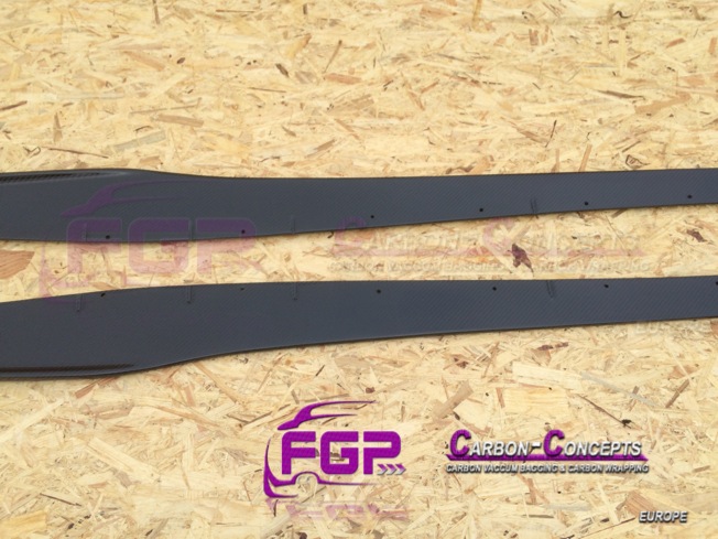 2x Real carbon Superleggera Rocker panel side skirts for Lamborghini Gallardo also LP560 & LP570