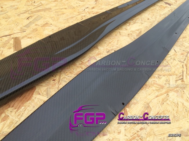 2x Real carbon Superleggera Rocker panel side skirts for Lamborghini Gallardo also LP560 & LP570