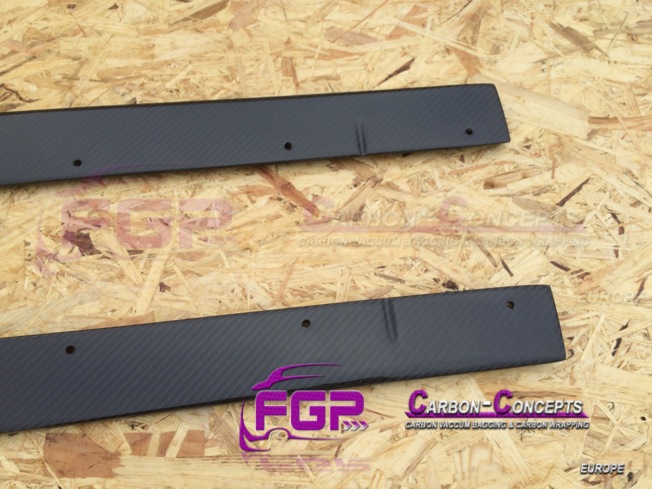 2x Real carbon Superleggera Rocker panel side skirts for Lamborghini Gallardo also LP560 & LP570