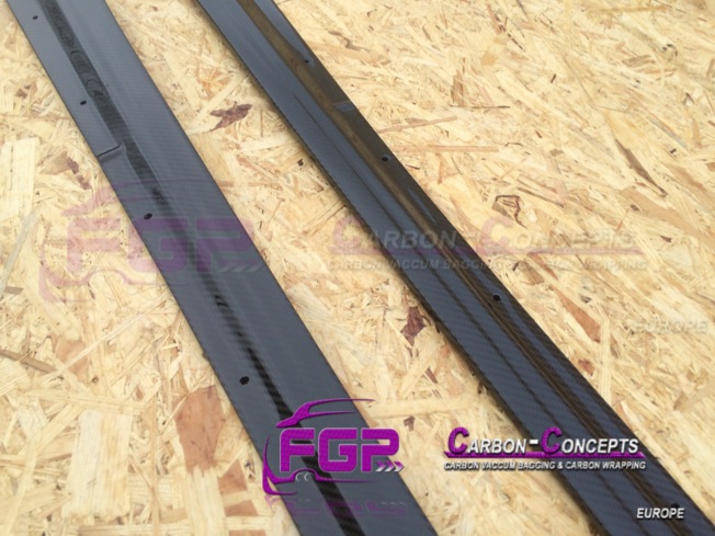2x Real carbon Superleggera Rocker panel side skirts for Lamborghini Gallardo also LP560 & LP570