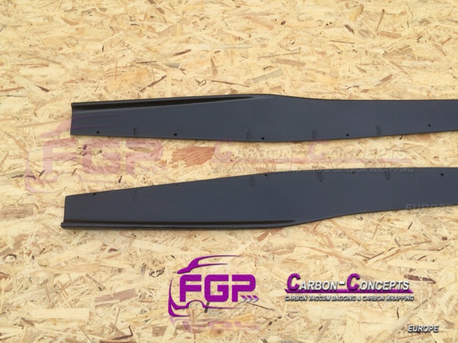 2x Real carbon Superleggera Rocker panel side skirts for Lamborghini Gallardo also LP560 & LP570